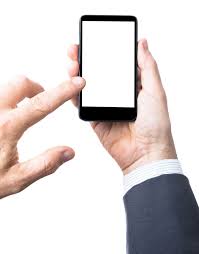 png mobile frame with hand phone png