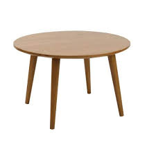 Natural Medium Round Wood Coffee Table