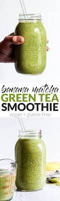 banana matcha green tea smoothie