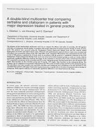 Lithium, a medicine used to treat mood swings. Pdf A Double Blind Multicenter Trial Comparing Sertraline And Citalopram In Patients With Major Depression Treated In General Practice