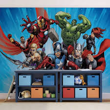 Marvel Avengers Wall Paper Mural Buy