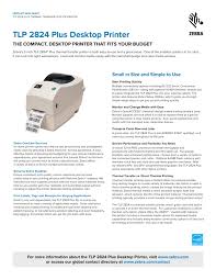 Normal, alternative, and small labels: Tlp 2824 Plus Desktop Printer Manualzz