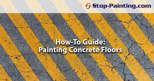 how to guide painting a concrete floor