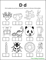 When children need extra practice using their reading skills, it helps to have worksheets available. Letter D Sound Worksheets Tree Valley Academy