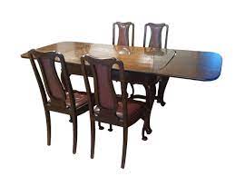 1933 solid mahogany dining room set 7pc chippendale ball claw foot pollak boston. Antique Dining Room Table Chairs Set In Solid Wood For Sale At Pamono