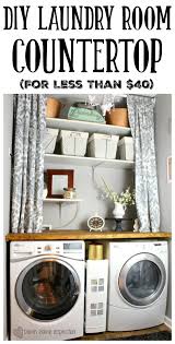 This easy method uses a combination of cleats and a gable to achieve that. Diy Laundry Room Countertop For Under 40 Down Home Inspiration
