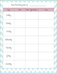 Dinner Calendar Template Meal Planning Cents And Order Monthly