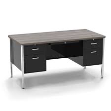 Click above to purchase now! Virco Double Pedestal Teacher Desk 30 X 60 546 Teacher Desks Worthington Direct