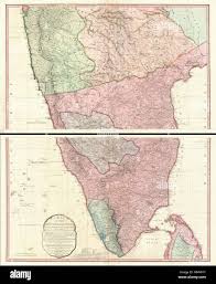 English: This map (noted as 'Third Edition'), created immediately after the  Fourth Anglo-Mysore War (1798–1799), is based on the 1793 Faden map  (without any version note), created immediately after the Third