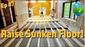how to raise a sunken living room floor