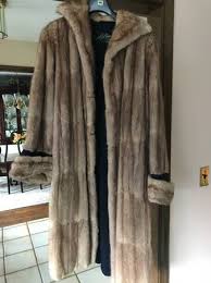 Vintage 1950s Muskrat Fur Coat Long For