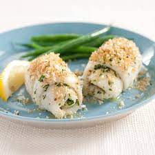 baked sole fillets with herbs and bread