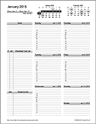 Weekly Calendar Template For Excel