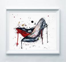 Chanel Print Chanel Shoes Poster