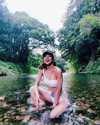 西内まりや Mariya NishiuchiさんはInstagramを利用しています:「川の水が綺麗でお気に入りの場所。 どこかは秘密ー🤭  夏らしい事しましたか？」 | Swimwear, Fashion, Bikinis