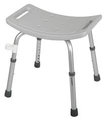 easy care shower chair without back