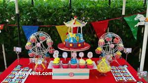 One of the gifts i like to give the parents at birthday parties is providing lunch. Carnival Theme Party Supplies Birthday Ideas Carnival Party Amy Events Youtube