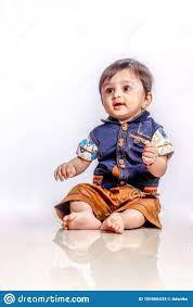 Cute Indian Baby Boy Smiling Stock ...
