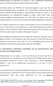 Anhang für arbeitsvertrag lohnerhöhung : Stellungnahme V 2012 Ist Lohnerhohung Kv Metallindustrie Pdf Free Download