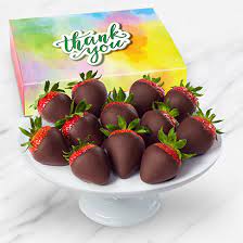 thank you chocolate dipped strawberries box one 12ct box by edible arrangements
