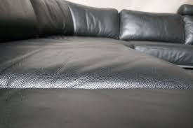 corner sofa in leather with functions