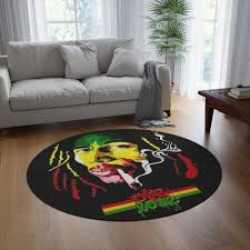 round aera rug reggae bob