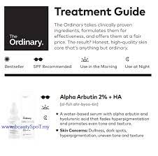 This treatment fades hyperpigmentation (such as dark spots, acne key ingredients alpha arbutin: The Ordinary Alpha Arbutin 2 Ha Beautyspot Malaysia S Health Beauty Online Store