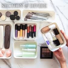 how to organise your makeup station at