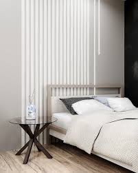 White Wooden Wall Slats Wide Size Wall