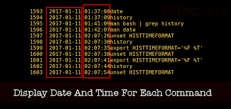 command you execute in bash history