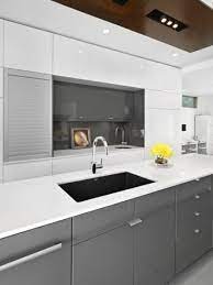 Gray modern high gloss kitchen cabinets. Modern Kitchen By Thirdstone Inc Glossy Kitchen Kitchen Cabinet Design Modern Kitchen