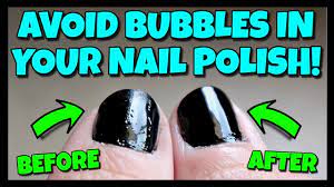 how to avoid bubbles in nail polish