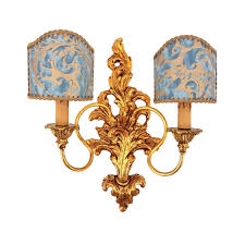 Carved Gilt Wood Wall Sconce With