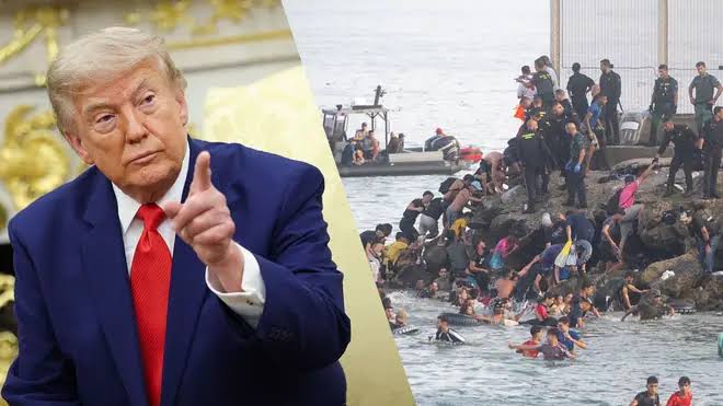 They don't know what to do' Trump blasts Spain over migrant 'invasion' as 60,000 cross Moroccan border | LBC