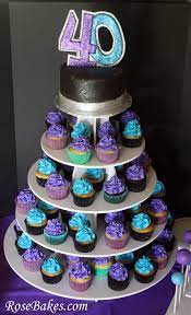 40th birthday cake cupcakes cake