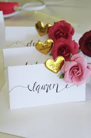 Diy Valentines Day Place Cards Hello Honey