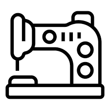 Home Sewing Machine Icon Outline Vector