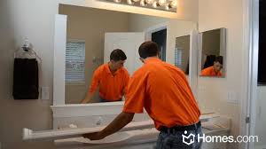 Our master bathroom is builder boring. Homes Com Diy Experts Share How To Frame A Builder Grade Mirror Youtube
