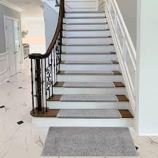tape free bullnose carpet stair treads stairs with carpet treads stair step rug carpet for stairs stair treads indoor set of 14 light grey