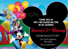 15 Mickey Mouse Birthday Invitation Templates Psd Vector