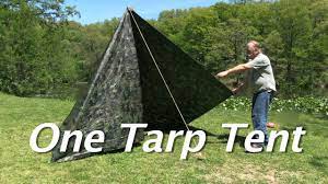 One Tarp Tent - Make a simple tent (with a floor and a door) for $15 -  YouTube