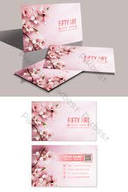 Pink Flower Shop Wedding Business Card Template Psd Free