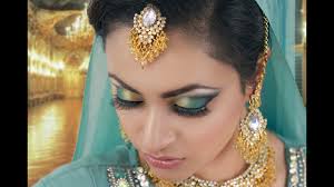 jade and black smokey eye makeup indian asian stani make up tutorial