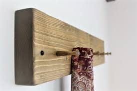 Buy Rustic Wooden Coat Rack With Large