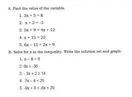 Solving Linear Equations And Inequality