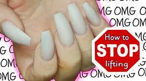 stop lifting in acrylic nails