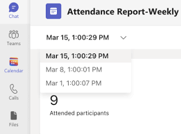 manage meeting attendance reports in