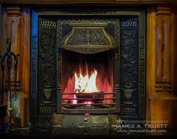 Turf Fire In An Irish Cottage
