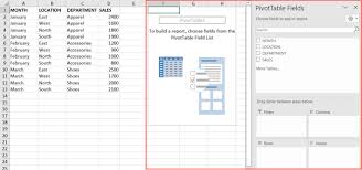 pivot table in microsoft excel