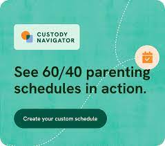 60 40 custody schedules exles